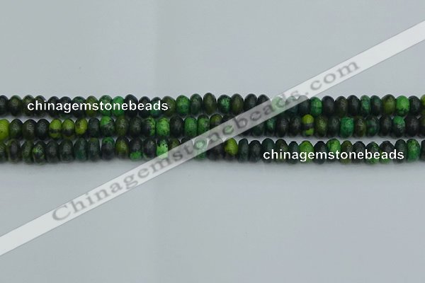 CRB2895 15.5 inches 4*6mm rondelle chrysocolla beads wholesale