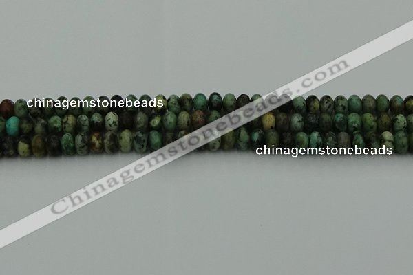 CRB2900 15.5 inches 4*6mm rondelle African turquoise beads