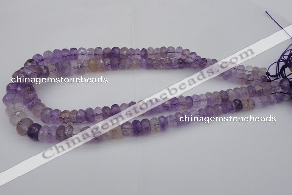 CRB301 15.5 inches 5*8mm - 10*14mm faceted rondelle ametrine beads