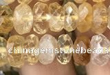 CRB3012 15.5 inches 5*8mm faceted rondelle citrine beads