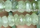 CRB3015 15.5 inches 5*9mm faceted rondelle prehnite beads