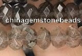 CRB3023 15.5 inches 5*8mm faceted rondelle smoky quartz beads