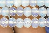 CRB3029 15.5 inches 4*6mm faceted rondelle opal beads wholesale