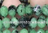 CRB3037 15.5 inches 5*8mm faceted rondelle ruby zoisite beads