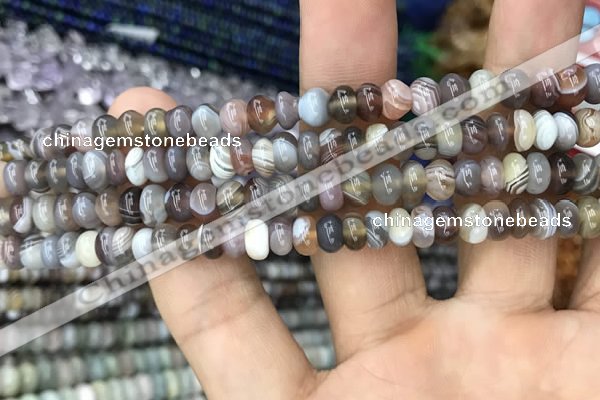 CRB3069 15.5 inches 4*6mm rondelle Botswana agate beads