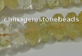 CRB308 15.5 inches 8*12mm faceted rondelle citrine gemstone beads