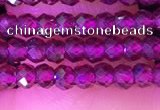 CRB3112 15.5 inches 2*3mm faceted rondelle tiny garnet beads