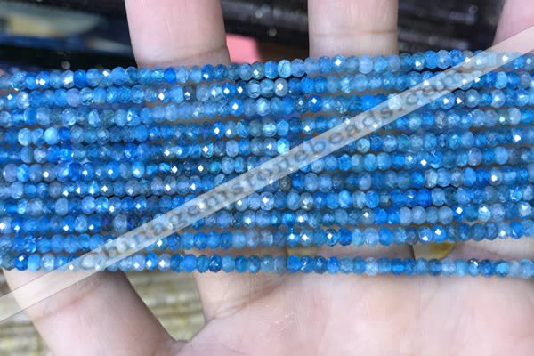 CRB3118 15.5 inches 2*3mm faceted rondelle tiny apatite beads