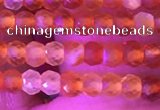 CRB3126 15.5 inches 2*3mm faceted rondelle tiny red agate beads