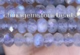 CRB3144 15.5 inches 2.5*4mm faceted rondelle tiny labradorite beads