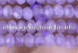 CRB3146 15.5 inches 2.5*4mm faceted rondelle tiny lavender amethyst beads