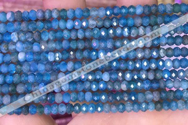 CRB3174 15.5 inches 2.5*4mm faceted rondelle tiny apatite beads