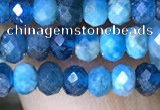 CRB3175 15.5 inches 2.5*4mm faceted rondelle tiny apatite beads