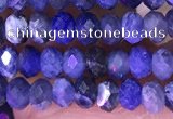 CRB3176 15.5 inches 2.5*4mm faceted rondelle tiny sodalite beads