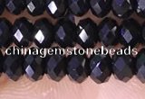 CRB3180 15.5 inches 2.5*4mm faceted rondelle tiny black spinel beads