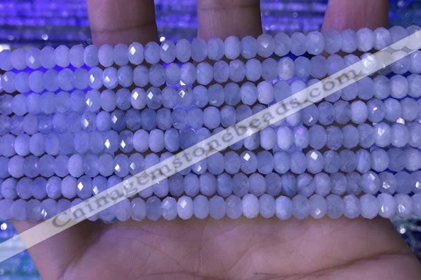 CRB3185 15.5 inches 3*5mm faceted rondelle tiny aquamarine beads