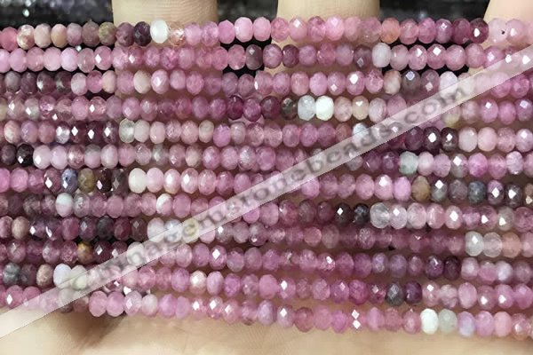 CRB3201 15.5 inches 2*3.5mm faceted rondelle tourmaline beads