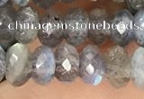 CRB3212 15.5 inches 3.5*6mm faceted rondelle labradorite beads