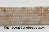 CRB3217 15.5 inches 4*6mm faceted rondelle pink aventurine jade beads wholesale