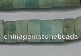 CRB324 15.5 inches 8*12mm tyre matte amazonite gemstone beads