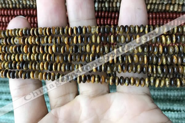 CRB4008 15.5 inches 2.5*4.5mm rondelle yellow tiger eye beads wholesale