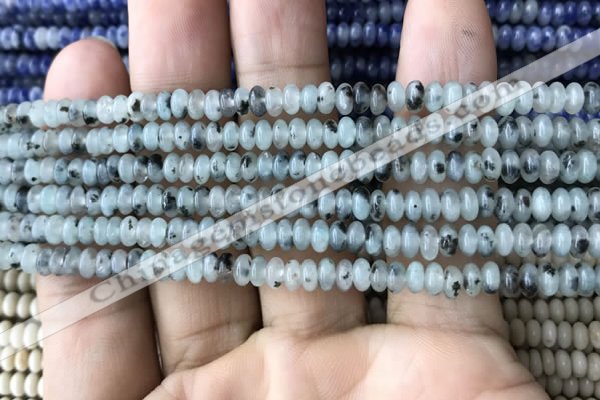 CRB4012 15.5 inches 2.5*4.5mm rondelle sesame jasper beads wholesale