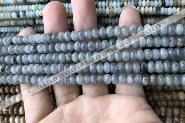 CRB4034 15.5 inches 4*6mm rondelle labradorite beads wholesale