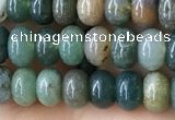 CRB4043 15.5 inches 4*6mm rondelle Indian Agate beads wholesale