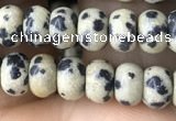 CRB4049 15.5 inches 4*6mm rondelle dalmatian jasper beads wholesale