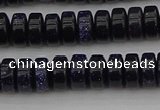 CRB420 15.5 inches 5*8mm rondelle blue goldstone beads wholesale