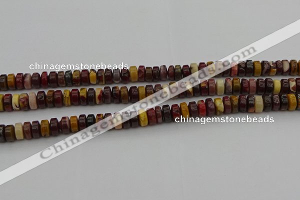 CRB433 15.5 inches 5*8mm rondelle mookaite gemstone beads