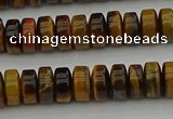 CRB435 15.5 inches 5*8mm rondelle yellow tiger eye beads