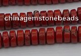 CRB438 15.5 inches 5*8mm rondelle red jasper beads wholesale