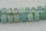 CRB468 15.5 inche 5*8mm tyre matte amazonite gemstone beads