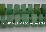 CRB475 15.5 inches 8*14mm tyre green aventurine beads wholesale