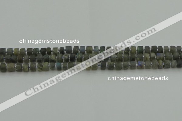 CRB481 15.5 inches 4*6mm tyre labradorite gemstone beads