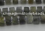 CRB482 15.5 inches 5*8mm tyre labradorite gemstone beads