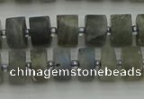 CRB483 15.5 inches 6*10mm tyre labradorite gemstone beads