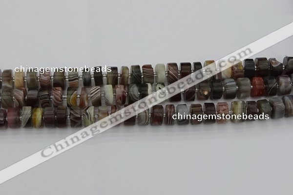 CRB495 15.5 inches 6*12mm tyre botswana agate beads wholesale