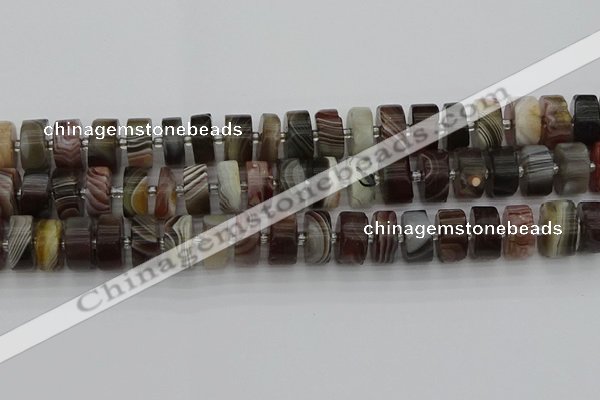 CRB497 15.5 inches 8*16mm tyre botswana agate beads wholesale