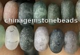 CRB5019 15.5 inches 4*6mm rondelle matte Indian agate beads wholesale