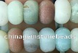 CRB5020 15.5 inches 4*6mm rondelle matte amazonite beads wholesale