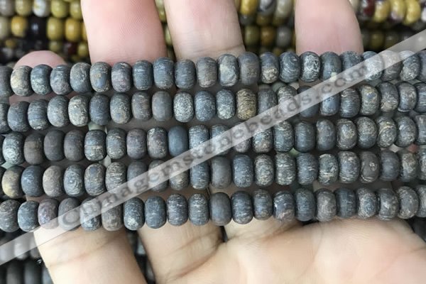 CRB5027 15.5 inches 4*6mm rondelle matte bronzite beads wholesale