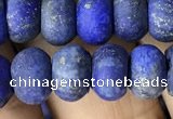 CRB5075 15.5 inches 5*8mm rondelle matte lapis lazuli beads wholesale