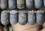 CRB5077 15.5 inches 5*8mm rondelle matte bronzite beads wholesale