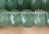 CRB5156 15.5 inches 5*8mm faceted rondelle green aventurine beads