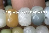 CRB5164 15.5 inches 5*8mm faceted rondelle amazonite beads wholesale