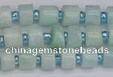 CRB530 15.5 inches 5*8mm tyre Chinese amazonite beads wholesale