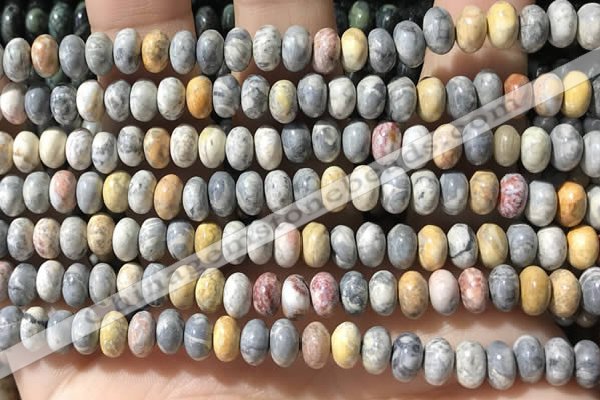 CRB5304 15.5 inches 4*6mm rondelle sky eye jasper beads