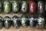 CRB5309 15.5 inches 4*6mm rondelle dragon blood jasper beads